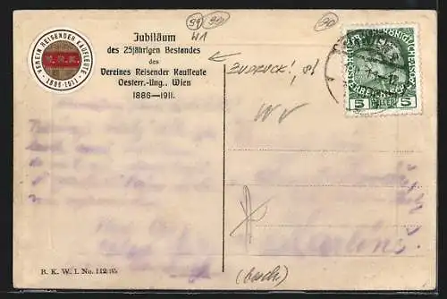 AK Wien, Stubenring mit Geschäft von Josef Weiss und Strassenbahn