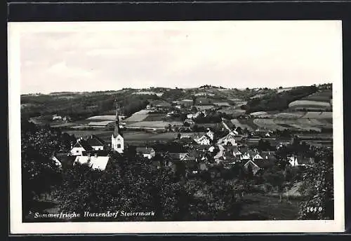 AK Fehring, Hatzendorf, Teilansicht mit Kirche