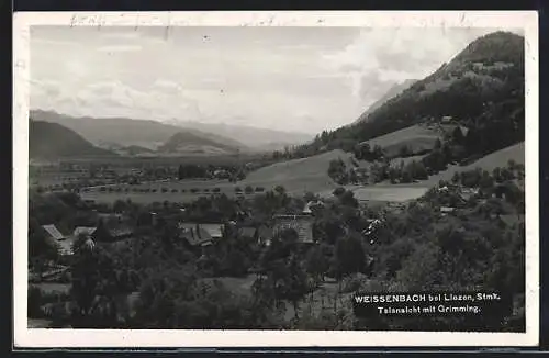AK Weissenbach bei Liezen, Teilansicht mit Grimming