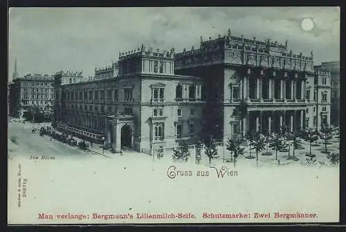 Mondschein-AK Wien, Die Börse mit Strassenpartie
