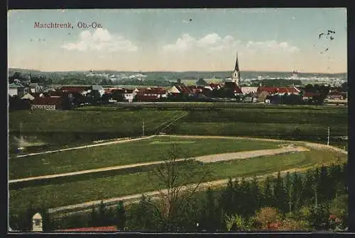 AK Marchtrenk /Ob.-Oe., Teilansicht mit Kirche