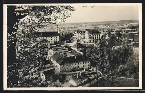 AK Lambach, Teilansicht aus der Vogelschau