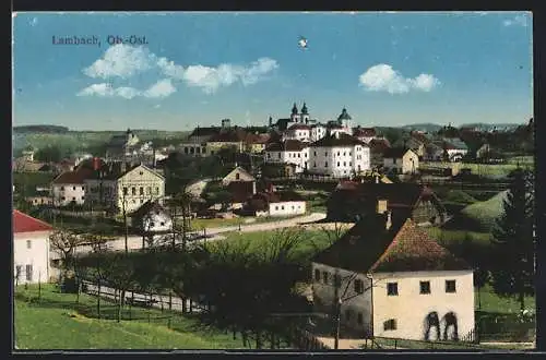 AK Lambach /Ob.-Oe., Teilansicht der Ortschaft