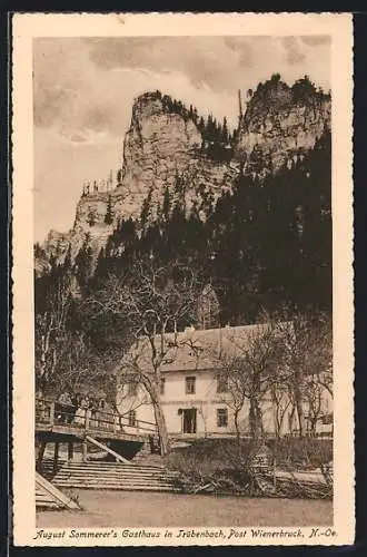 AK Wienerbruck, Trübenbach, August Sommer's Gasthaus