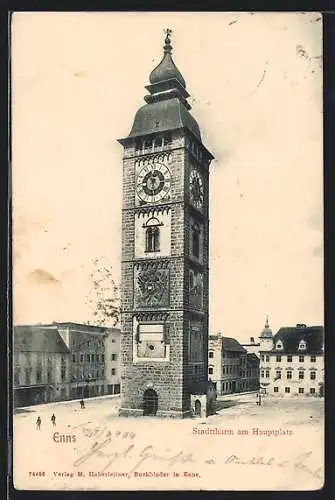 AK Enns, Stadtturm am Hauptplatz