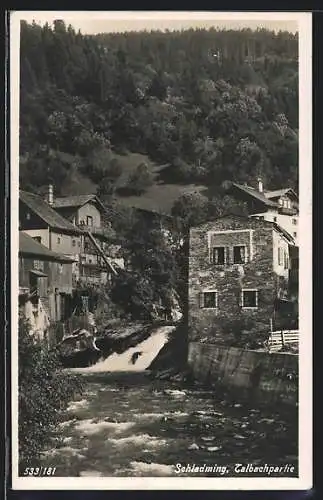 AK Schladming, Teilansicht mit Talbachpartie