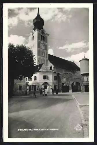 AK Schladming, Katholische Kirche mit Stadttor