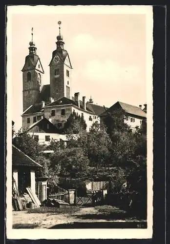 AK Maria Saal, Blick zur Kirche