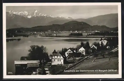 AK Annenheim am Ossiachersee, Teilansicht mit Mangart