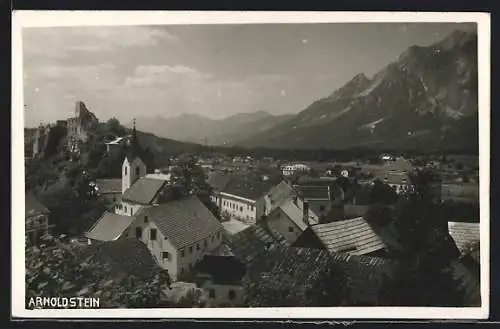 AK Arnoldstein, Teilansicht vom Hügel aus