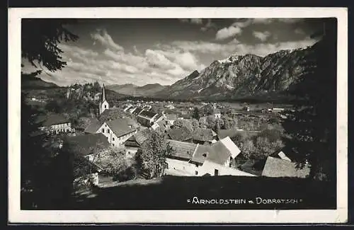 AK Arnoldstein, Panorama mit Dobratsch