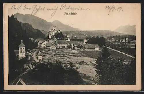 AK Arnoldstein, Ortspartie im Gebirge