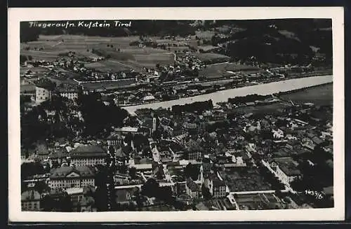 AK Kufstein /Tirol, Teilansicht, Fliegeraufnahme