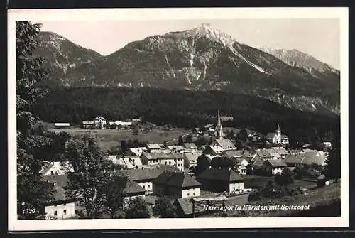 AK Hermagor in Kärnten, Teilansicht mit Spitzegel