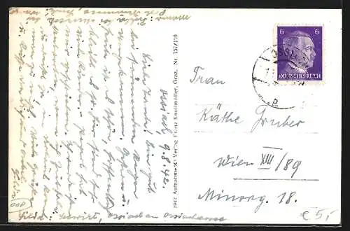 AK Ossiach, Uferpartie mit Kirche