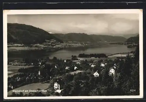 AK Steindorf am Ossiacher See, Panorama mit Wäldern