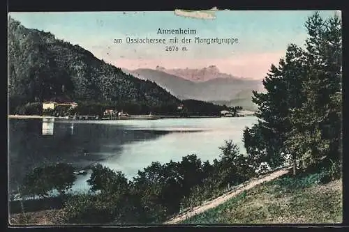 AK Annenheim am Ossiachersee, Panorama mit der Mangartgruppe