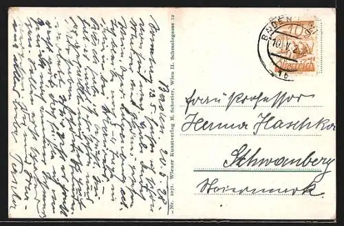 AK Baden bei Wien, Weilburg und Ruine Rauheneck