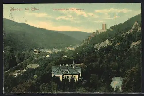 AK Baden bei Wien, Helenenthal mit Rauhenstein