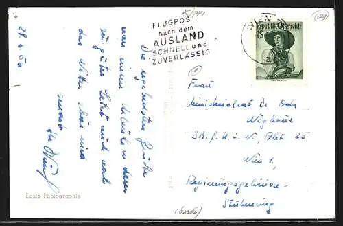 AK Seeboden am Millstättersee, Teilansicht mit Bergen