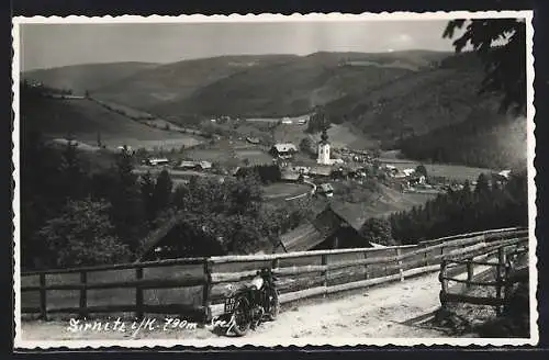 AK Sirnitz i. K., Teilansicht mit Kirche