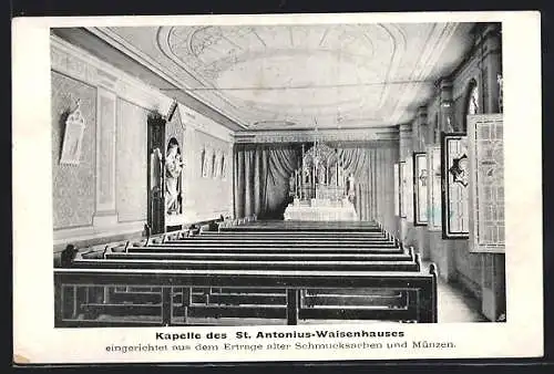 AK Feldkirchen /Kärnten, Kapelle des St. Antonius-Waisenhauses, Innenansicht