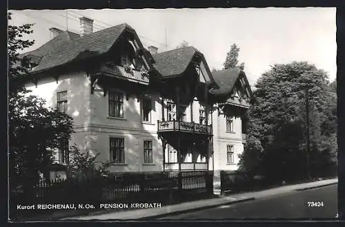 AK Reichenau /N.-Oe., Pension Krobath