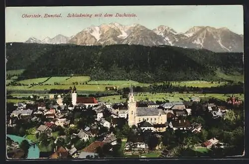 AK Schladming, Teilansicht mit dem Dachstein