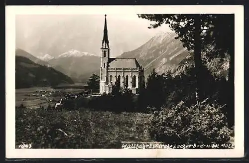 AK Mötz, Locherboden, Wallfahrtskirche und Ortsansicht