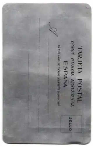 Metall-AK Verkehrsstau mit Pferdekutschen