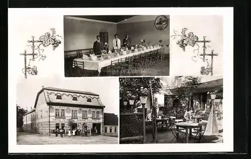 AK Nieder-Russbach, Gasthaus zur deutschen Eiche