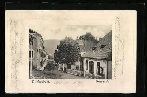 AK Purkersdorf, Gasthaus zur Weintraube, Herrengasse