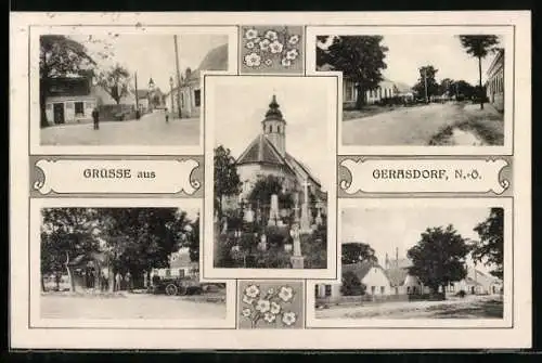 AK Gerasdorf, Kirche, Ortspartien