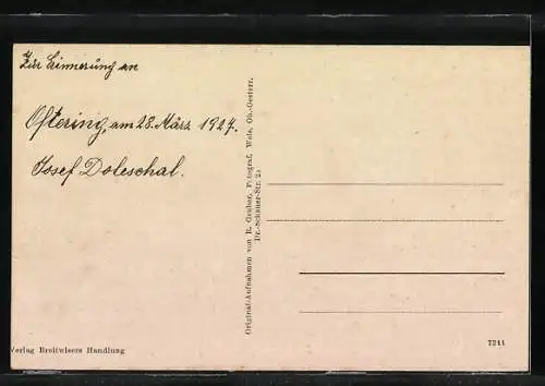AK Oftering, Hochmairs Gasthof u. Backhaus, Kirche, Schloss Freiling