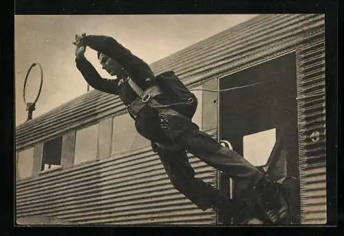 AK Der Sprung in die Tiefe, Fallschirmspringer