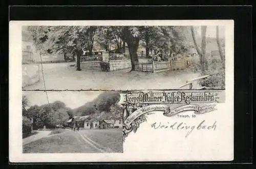 AK Weidlingbach, Cafe-Restaurant von Leopold Wallner