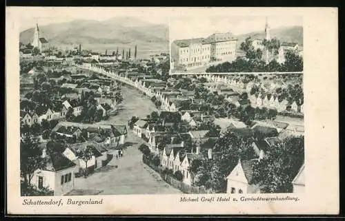 AK Schattendorf, verschiedene Ortsansichten