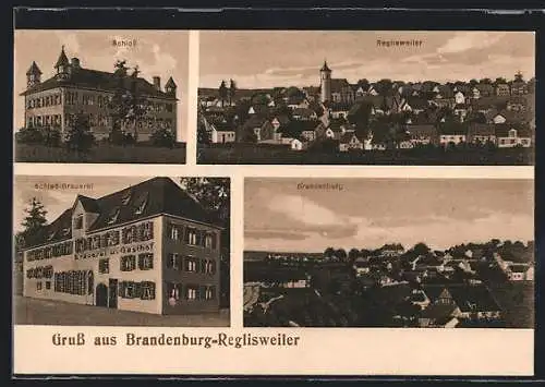 AK Brandenburg-Reglisweiler, Schloss-Brauerei, Schloss, Teilansicht