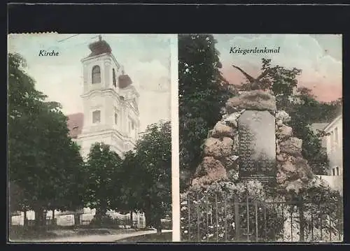 AK Hafnerberg, Kirche und Kriegerdenkmal