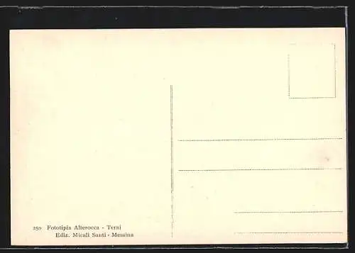 AK Messina, Prima del disastro 1908, Panorama visto da S. Salvatore