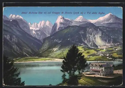 AK Molveno, Hotel Molveno col Gruppo di Brenta e Val delle Seghe