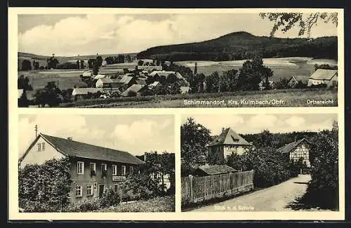 AK Schimmendorf / Obfr., Gasthaus & Metzgerei Johann Hühnlein