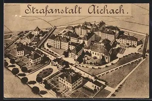 AK Aichach, Blick auf die Strafanstalt / Gefängnis