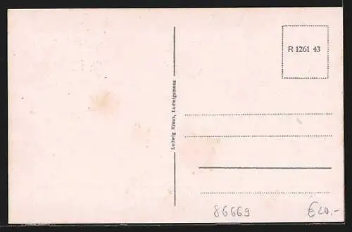 AK Ludwigsmoos, Kirche, Strassenpartien