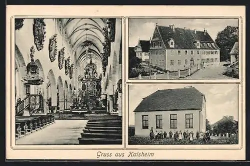 AK Kaisheim, Kirche, Innenraum, Gebäudeansichten