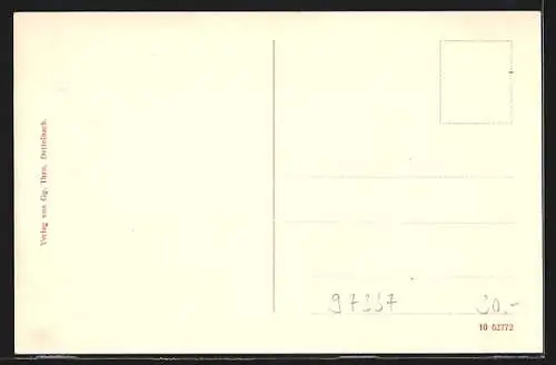 AK Dettelbach a. Main, XXVIII. Gautag des Gauverbandes unterfränkischer Gesangvereine 1910, Teilansicht, Gebäudeansicht