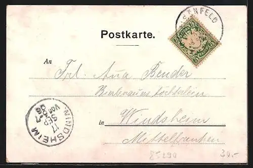 AK Geisenfeld, Post und Gasthof Fuchsbüchler, Kgl. Forstamt, Schrannenstrasse