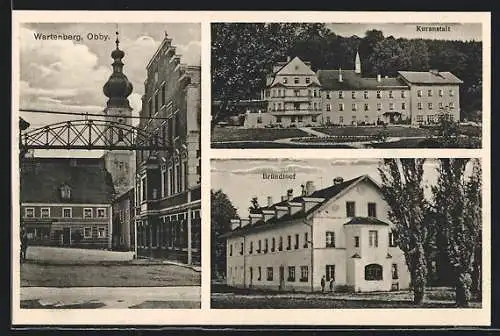 AK Wartenberg /Obb., Kuranstalt, Bründlhof, Kirche