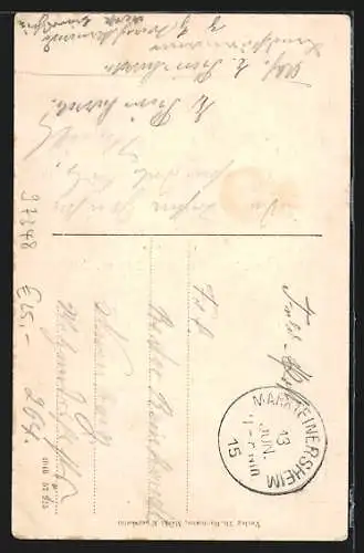 AK Markteinersheim, Rotes Kreuz-Lazarett im Luitgardhof, Rathaus