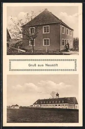 AK Neustift / Ortenburg, Kaufhaus Strenz, Kloster